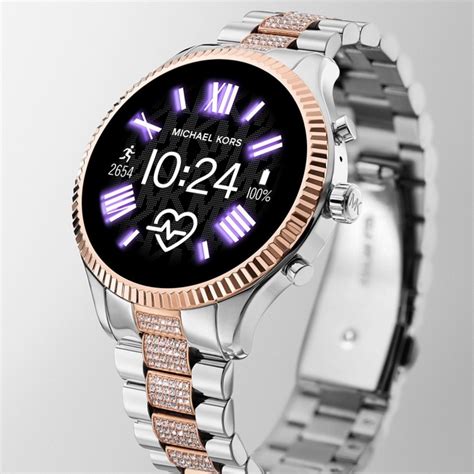 michael kors lexington 2 tri-tone smartwatch|Michael Kors Access Lexington 2 Touchscreen Stainless Steel .